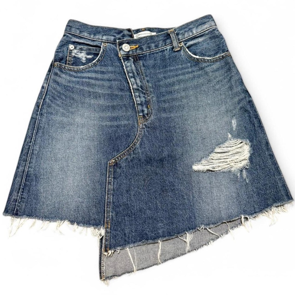 MOUSSY Denim Asymmetrical Skirt